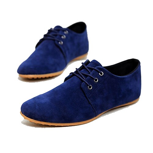 Men's Suede Shoes Faux Suede Spring / Summer / Fall Comfort Oxfords Navy / Black / Brown