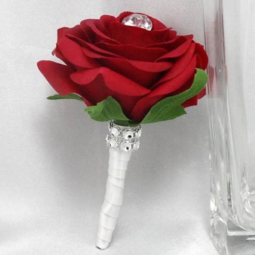 

Wedding Flowers Boutonnieres Wedding / Party / Evening Satin 3.94 inch Christmas