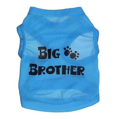 

Cat Dog Shirt / T-Shirt Letter & Number Dog Clothes Puppy Clothes Dog Outfits Blue Costume for Girl and Boy Dog Terylene XS S M L