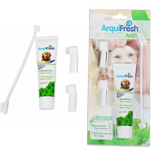 

Toothpaste and Toothbrush Cleaning Suit for Pet Dogs