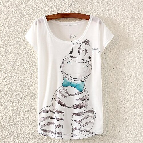 Women's Zebra Print T-shirts
