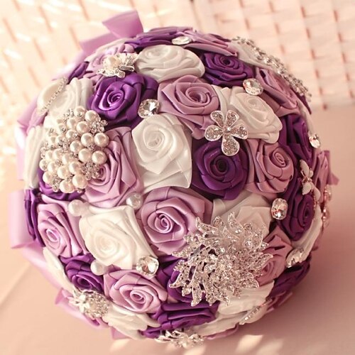 

Wedding Flowers Bouquets Wedding Bead / Lace / Rhinestone 5.91""(Approx.15cm) Christmas