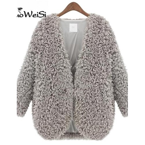 NUO WEI SI®	Women's New Western Lamb Woolen Coat