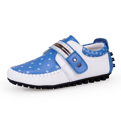Chico / Chica Zapatos Semicuero Primavera / Verano / Otoño Confort Zapatillas de deporte Cinta Adhesiva para Blanco / Marrón / Azul