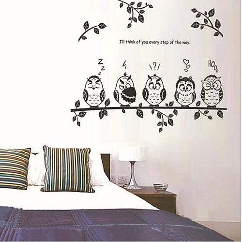 Tiere Romantik Mode Cartoon Design Botanisch Wand-Sticker Flugzeug-Wand Sticker Dekorative Wand Sticker, Vinyl Haus Dekoration Wandtattoo