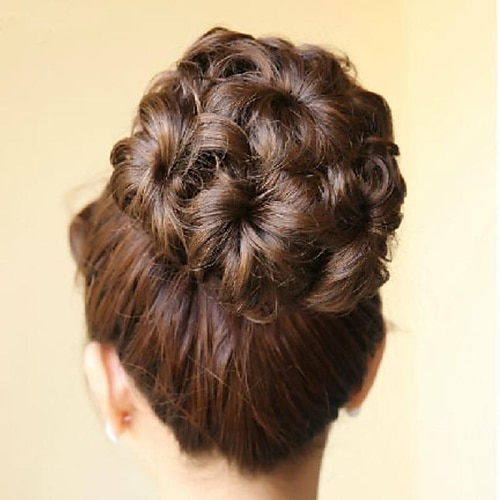 

Chignon-nakkeknuder Tilbehør Klassisk Hår knold updo Syntetisk hår Hårstykke Hårpåsætning Klassisk Daglig Sort Brun