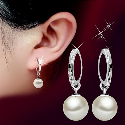Weiyinyuan 925 Silver Pearl Earring