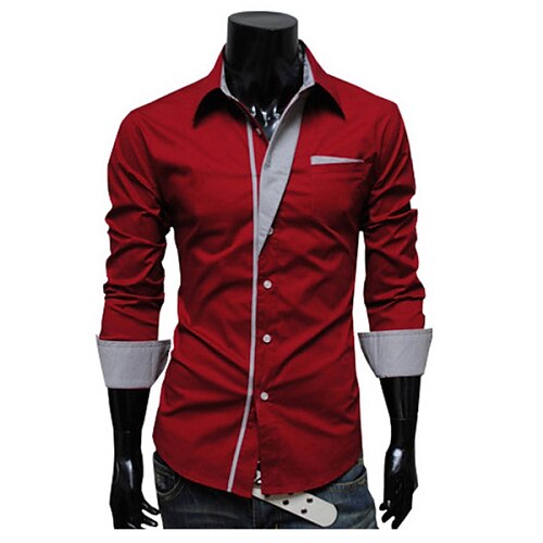 Men's Classic & Timeless Shirt - Mixed Color Stylish Wine