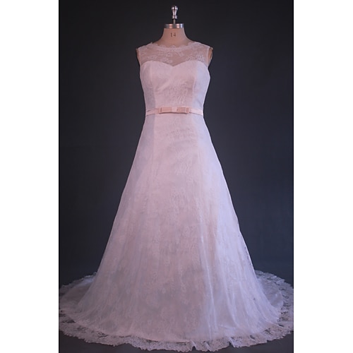 

Abiti da sposa Strascico a terra Linea-A Girocollo Raso Con 2023 Abiti da sposa