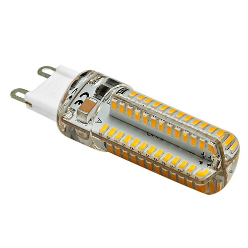 3.5 W Bombillas LED de Mazorca 300-350 lm G9 T 104 Cuentas LED SMD 3014 Blanco Cálido 220-240 V / 1 pieza