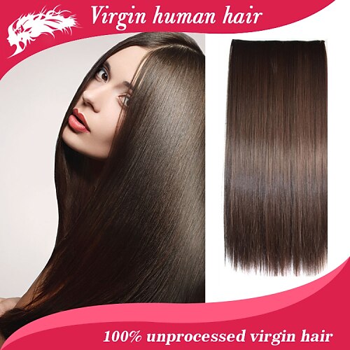 Human Hair Clip In Straight / Classic 70 g 1 Year Daily