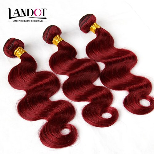 Mongolian Hair Body Wave Human Hair Weaves 4 Pieces 0.5