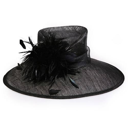

Women's Hat Floppy Hat Black Party