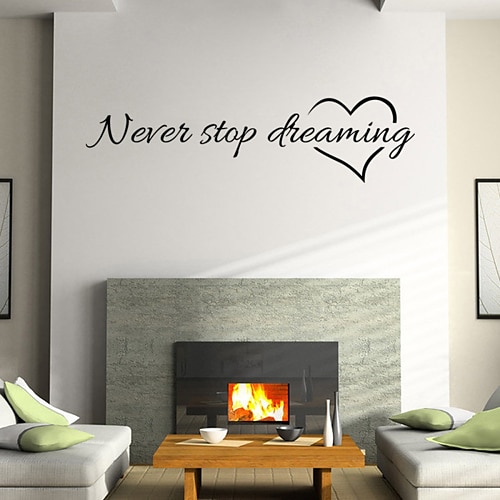 

Still Life Wall Stickers Words & Quotes Decorative Removable Wall Stickers, Vinyl Home Decoration Wall Decal Wall Decoration / Washable / Removable 57X15cm Wall Stickers for bedroom living room