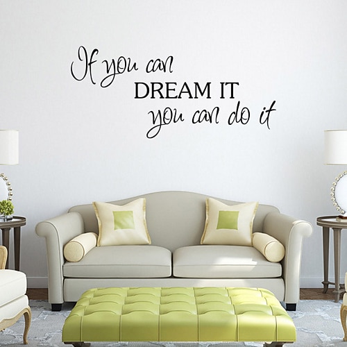 

Cartoon / Words & Quotes Decorative Wall Stickers ,Removable PVC Home Decoration Wall Decal Wall Decoration / Washable / Removable for Bedroom Living Room 9240cm