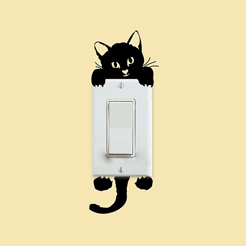 

Animals / Romance / Fashion Wall Stickers Animal Wall Stickers Light Switch Stickers, PVC(PolyVinyl Chloride) Home Decoration Wall Decal Wall / Glass / Bathroom Decoration / Washable / Removable