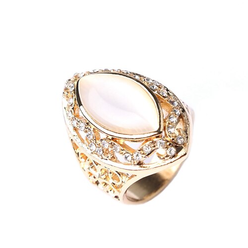 Statement Ring Gold Silver Gold Plated Statement Party Work Jewelry