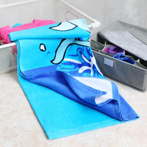 100% algodón Dolphin Beach Towel Imprimir