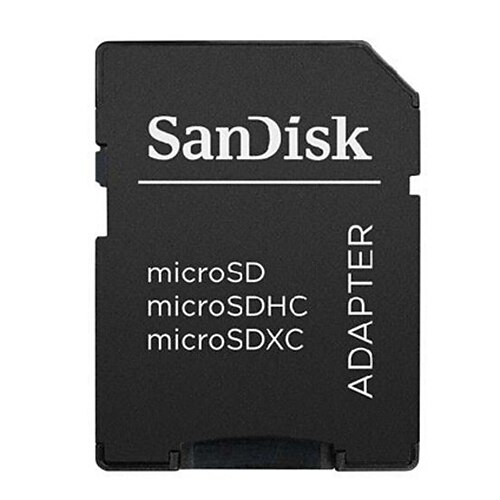 SDカードアダプタにサンディスクのmicroSD / TFカード