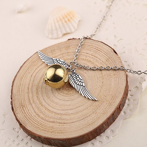 Women's Pendant Necklace Ladies Silver Golden Necklace Jewelry 1pc For