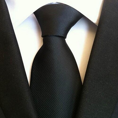 

Men's Neckties Basic / Party / Work Solid Colored Formal Business