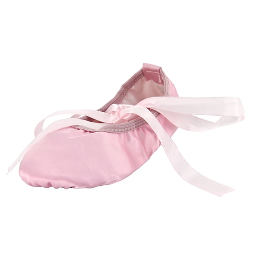 

Girls' Ballet Shoes Indoor Flat Flat Heel Ribbon Slip-on Kid's Rosy Pink Camel Red / Silk