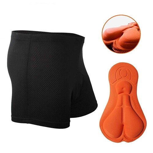 

Nuckily Women's Cycling Underwear Shorts Bike Shorts Underwear Shorts Winter Mountain Bike MTB Road Bike Cycling Sports 3D Pad Breathable Anatomic Design Ultraviolet Resistant Black Polyester Silicon