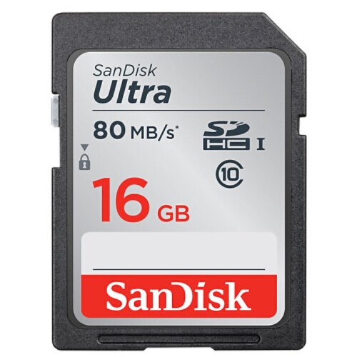 SanDisk 16GB Card SD card de memorie UHS-I U1 Class10 Ultra