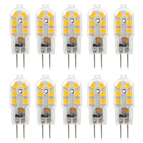 10 Stück 2.5 W LED Doppel-Pin Leuchten 250 lm G4 T 14 LED-Perlen SMD 2835 Dekorativ Warmes Weiß Kühles Weiß Natürliches Weiß 220 V 12 V