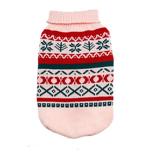 

Hund Gensere Valpeklær Geometrisk Mote Vinter Hundeklær Valpeklær Hundeklær Gul Rosa Grønn Kostume for Girl and Boy Dog Bomull XS S M L XL