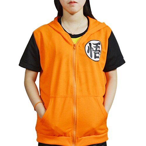 Inspired by Dragon Ball Son Goku Anime Cosplay Costumes Japanese Cosplay T-shirt Print Short Sleeve Coat For Men's / Women's