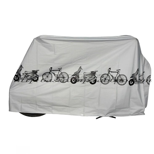 

Bike Cover for 2 or 3 Bikes Outdoor Waterproof Bicycle Covers Rain Sun UV Dust Windproof with Velcro for Mountain Road Electric Bike Heavy Duty Bikes Grey