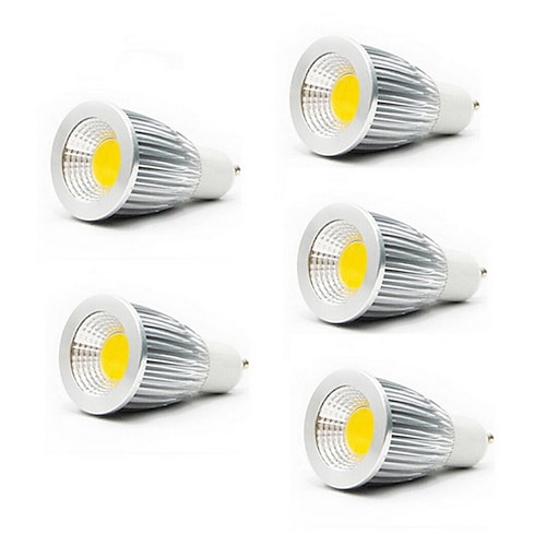 

5pcs 5 W LED Spotlight 3000/6500 lm GU10 GU5.3(MR16) E26 / E27 MR16 1 LED Beads COB Warm White Cold White 85-265 V / 5 pcs / RoHS / CCC