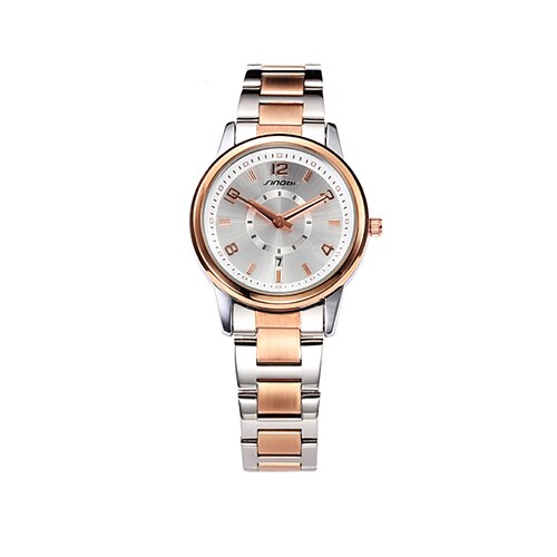 SINOBI Women's Wrist Watch Gold Watch Quartz Ladies Water Resistant / Waterproof Calendar / date / day Analog Rose Gold / Two Years