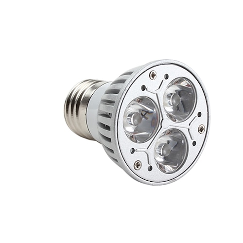 3000lm GU10 E26 / E27 Spoturi LED MR16 3 LED-uri de margele LED Putere Mare Intensitate Luminoasă Reglabilă Alb Cald 220-240V