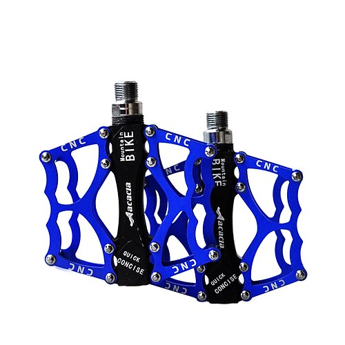 

Acacia Mountain Bike Pedals Flat & Platform Pedals Anti-Slip Durable Easy to Install Aluminium Alloy for Cycling Bicycle Road Bike Mountain Bike MTB BMX Blue