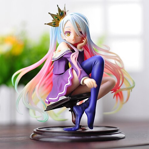 Anime Toimintahahmot Innoittamana Ei Game No Life Shiro PVC 15 cm CM Malli lelut Doll Toy