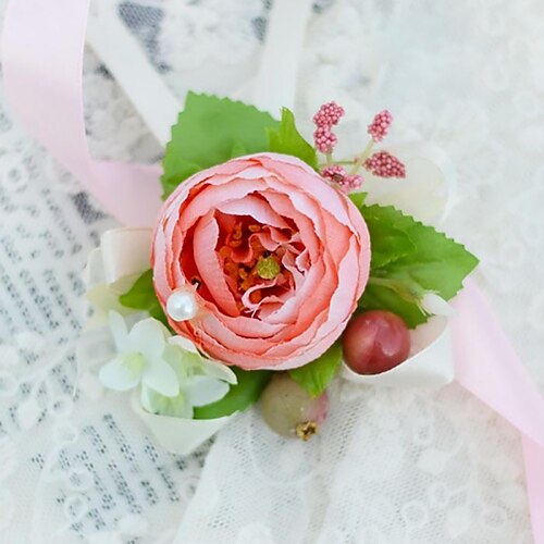 Wedding Flowers Wrist Corsages Wedding / Party / Evening Satin 1.18"(Approx.3cm)