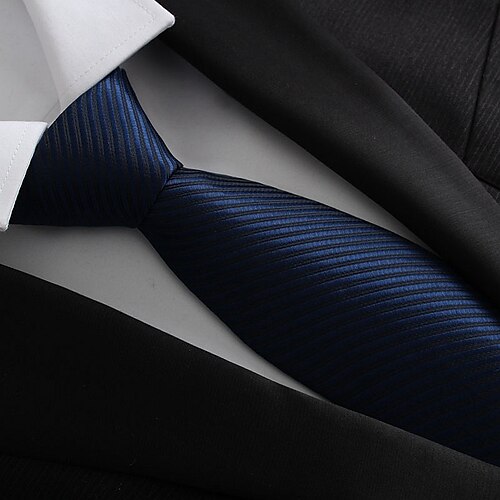 

Men's Ties Neckties Basic / Party / Work Striped Formal Business