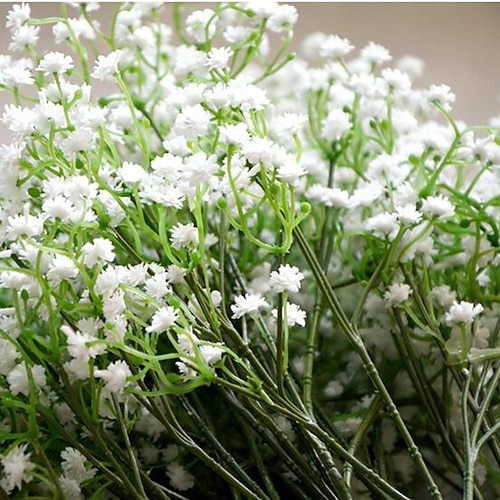 Gypsophila Artificial Flowers 6 Branch Wedding Flowers Baby Breath