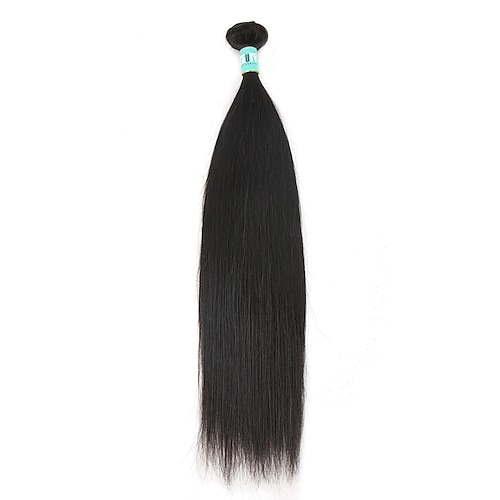1 paketti Brasilialainen Suora Virgin-hius Hiukset kutoo 12-30 inch Hiukset kutoo Pehmeä Hiukset Extensions / 10A