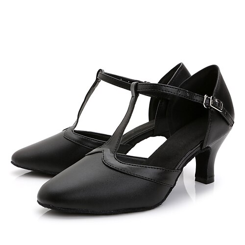 

Per donna Scarpe per balli latini Scarpe per danza moderna Liscio Scarpe per salsa Tacchi Tinta unita A stiletto Fibbia Con cinturino a T Nero