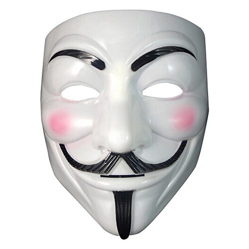 V jako Vendeta strana cosplay maska ​​masky anonymní Chlap Fawkes maškarní kostým pro dospělé příslušenství halloween