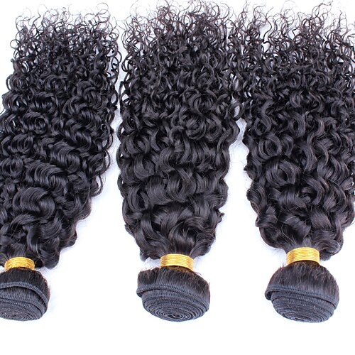 Malaysisches Haar Locken Curly Webart Echthaar 300 g Menschenhaar spinnt Menschliches Haar Webarten Haarverlängerungen / 8A