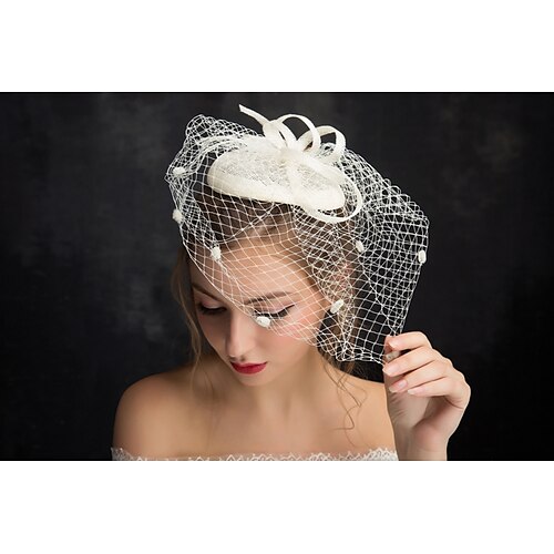 Women's Lace Flax Net Headpiece-Special Occasion Fascinators 1 Piece