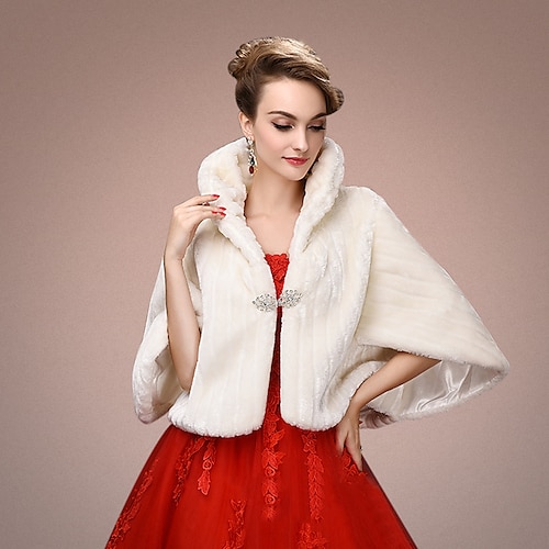 

Shrugs Faux Fur Wedding / Party Evening Women's Wrap With Tiered