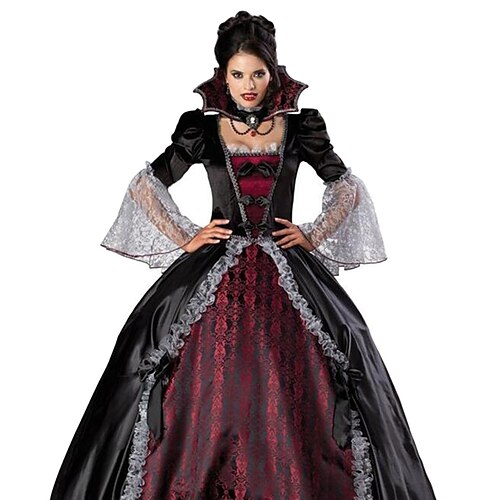 Vampire Dress Cosplay Costume Party Costume Adults' Women's Christmas Halloween Carnival Festival / Holiday Terylene Red / black Female Carnival Costumes Vintage