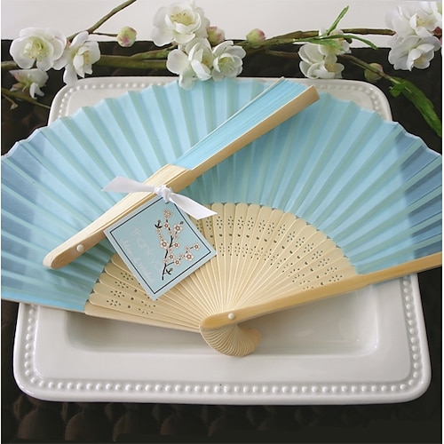 

Material Party / Evening Hand Fans Bamboo Ribbons Beach Theme Classic Hand Fan