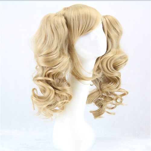 

Ponytail Wig Cosplay Costume Wig Synthetic Wig Cosplay Wig Curly Curly With Ponytail Wig Blonde Synthetic Hair Women's Blonde hairjoy