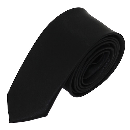

Men's Neckties Basic / Party / Work Solid Colored Formal Business